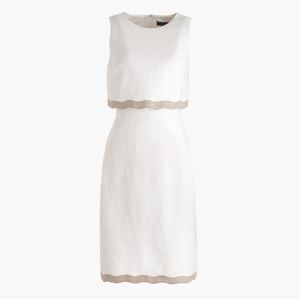 JCrew 'Going-Places' dress in white linen